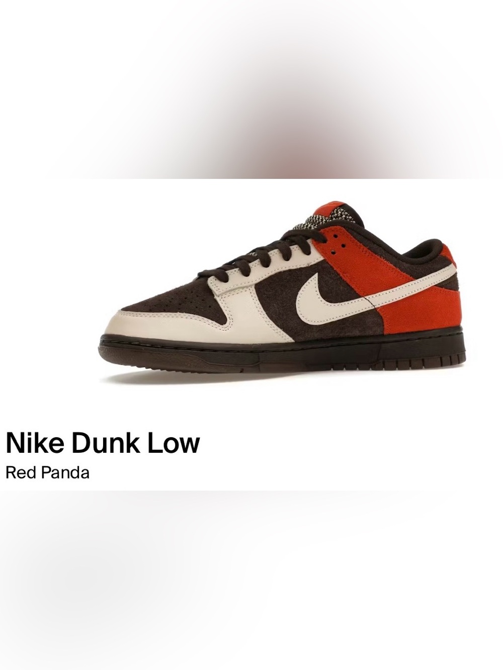 DUNK LOW 'RED PANDA'